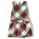 Girls Matching Family Plaid Bow Dress - Family Celebrations
