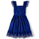 Womens Mommy And Me Eyelet Dress - Blue Belle