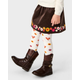 Girls Embroidered Floral Corduroy Skort - Happy Harvest