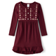 Girls Embroidered Pattern Shirt Dress - Rustic Ranch