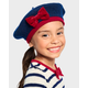 Girls Bow Beret - Parisian Chic