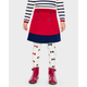 Girls Colorblock Ponte Skort - Parisian Chic