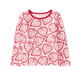 Girls Lace Heart Top - Valentine Cutie