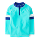 Boys Striped Zip Rashguard - Swim