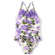 Girls Floral Ruffle One Piece Swimsuit - Splish-Splash