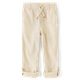 Kids Roll Cuff Linen-Blend Pull On Pants