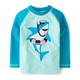 Boys Embroidered Shark Rashguard - Splish-Splash