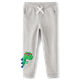 Boys Embroidered Dino Fleece Jogger Pants - Birthday Boutique