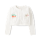 Girls Embroidered Bunny Cardigan - Garden Party