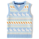Boys Intarsia Bunny Fairisle Sweater Vest - Spring Celebrations