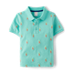Boys Embroidered Carrot Pique Polo - Garden Party