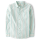 Mens Dad And Me Striped Poplin Button Up Shirt - Signs of Spring