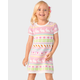 Girls Intarsia Bunny Fairisle Sweater Dress - Spring Celebrations