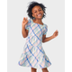 Girls Matching Family Plaid Poplin Tiered Dress - Spring Celebrations