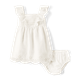 Baby Girls Mommy And Me Eyelet Dress - Linen
