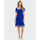 Womens Mommy And Me Eyelet Tiered Dress - Blue Belle