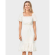 Womens Mommy And Me Eyelet Linen-Blend Tiered Dress