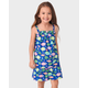 Girls Fish Ruffle Dress - Splish-Splash