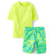Boys Shark Rashguard Swimsuit
