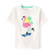 Boys Embroidered Flamingo Top - Seaside Palms