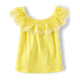 Girls Eyelet Ruffle Top - Little Essentials