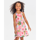 Girls Tropical Ruffle Dress - Little Essentials