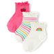 Girls Rainbow Striped Midi Socks 3-Pack - Classroom Cutie