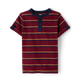 Boys Striped Henley Top - Classroom Cutie