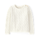 Girls Cable Knit Button Sweater - Little Essentials