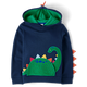 Boys Embroidered Dino Fleece Hoodie - Classroom Cutie