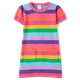Girls Rainbow Striped Sweater Dress - Classroom Cutie