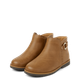 Girls Scalloped Flower Buckle Booties - Little Essentials