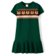 Girls Intarsia Fox Fairisle Sweater Dress - Autumn Adventures