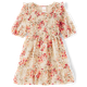 Girls Floral Smocked Ruffle Dress - Country Charm