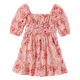 Girls Floral Bow Ruffle Dress - Country Charm