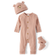 Baby Girls Bear Ribbed Sweater Romper 3-Piece Outfit Set - Homegrown by Gymboree