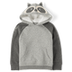 Boys Embroidered Raccoon Fleece Hoodie - Country Charm
