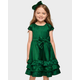 Girls Ruffle Bow Fit And Flare Dress - All Dressed Up