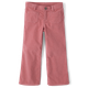 Girls Patch Pocket Stretch Corduroy Wide Leg Pants - Little Essentials