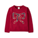 Girls Embroidered Bow Sweater - All Dressed Up