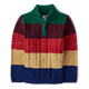 Boys Striped Half Zip Sweater - Holiday Express