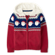 Boys Santa Fairisle Zip Up Sweater - Holiday Express