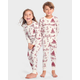 Kids Christmas Toile Snug Fit Cotton Pajamas - Gymmies