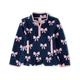 Girls Bow Microfleece Half Zip Pullover - Little Essentials