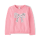 Girls Glitter Bow Sweater - Little Snowflake