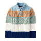Boys Striped Half Zip Sweater - Little Snowflake