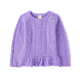 Girls Cable Knit Peplum Sweater - Little Snowflake