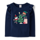 Girls Elf Ruffle Top - Holiday Express