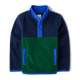 Boys Colorblock Half Button Microfleece Pullover - Little Essentials