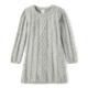 Girls Pearl Cable Knit Sweater Dress - Tiny Dancer